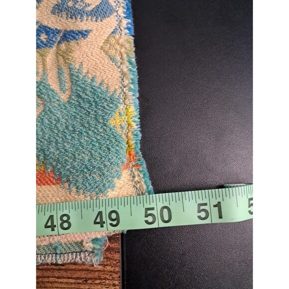 Vintage Woven Table Runner Tapestry Fabric Boho Southwestern Aztec 27' × 50" - Picture 4 of 5